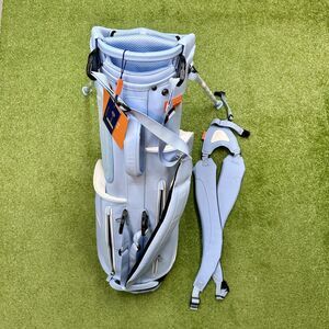 STITCH GOLF BAG SL2 FADAWAY STAND BLUE 4 Way Divider,Two Shoulder Harness NWT